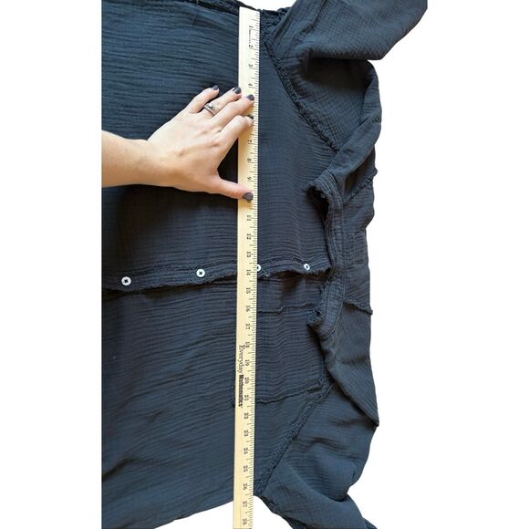 Aerie AEO AERIE POOL-TO-PARTY COVER UP size L Black - Picture 4 of 10